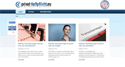 Desktop Screenshot of privat-haftpflicht.eu